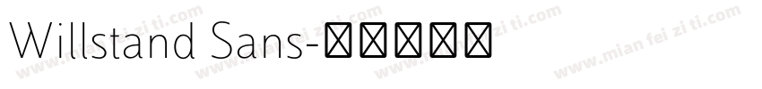 Willstand Sans字体转换